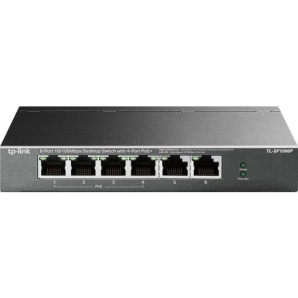 TP-LINK TL-SF1006P 6 PORT 10/100 4xPOE YONETILMEZ SWITCH