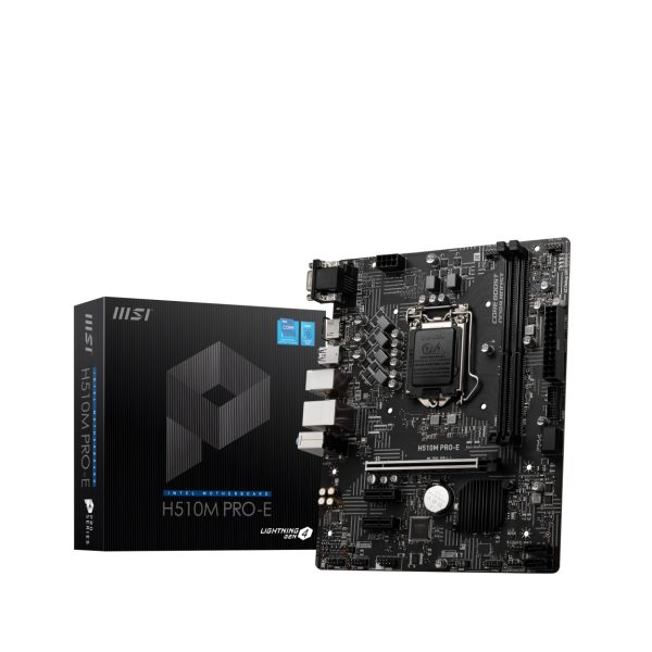 MSI H510M PRO-E LGA1200P11 DDR4 Ses+GLan HDMI DP VGA USB3.2 mATX