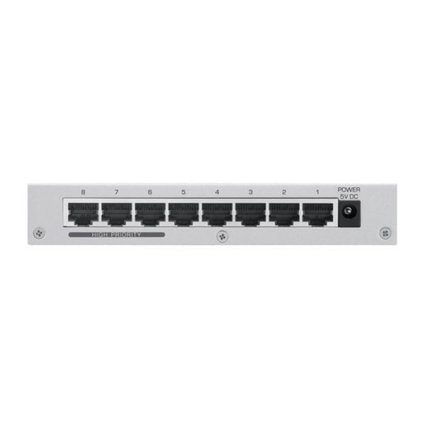 Zyxel 8Port ES-108AV3-EU0101F 10/10 Metal Kasa Yönetilemez Switch