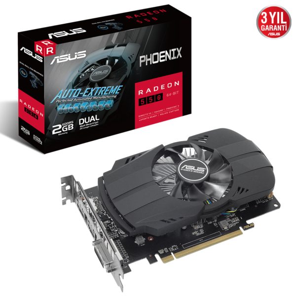 Asus 2GB PH-550-2G GDDR5 (64Bit) HDMI DVI