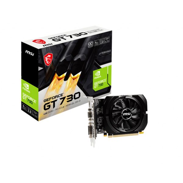 MSI 4GB GT 730K N730K-4GD3/OC [64Bit] DDR3 HDMI\DVI\D-Sub