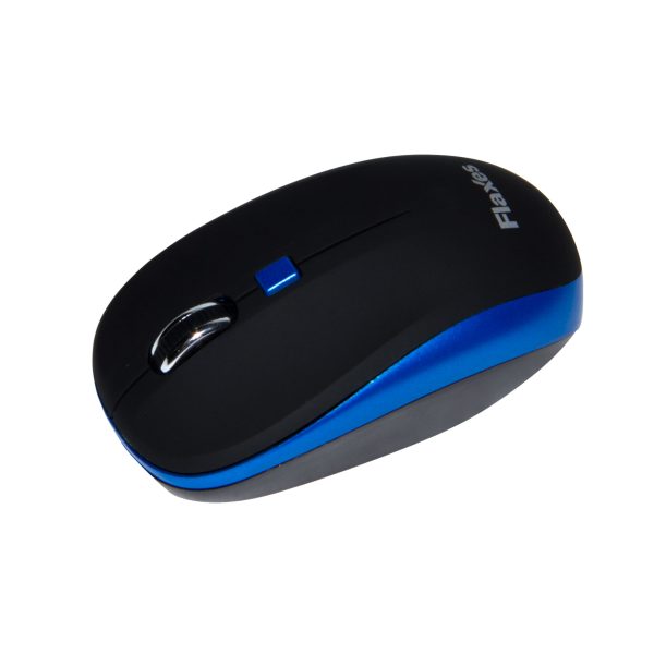 FLAXES FLX-925MS KABLOSUZ MOUSE SIYAH/MAVI +PIL HEDIYE - Görsel 2