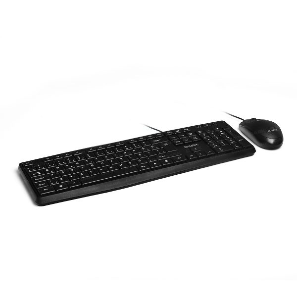 DARK KM1050 USB KABLOLU Q KLAVYE MOUSE SET SIYAH - Görsel 2