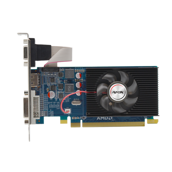 Afox 1GB R5 230 (64Bit) DDR3 DVI HDMI VGA LP Ekran Kartı [AFR5230-1024D3L4] - Görsel 3